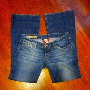 Womens Lucky Brand Lil Lavish Bootcut Denim Blue Jeans Size 10/30